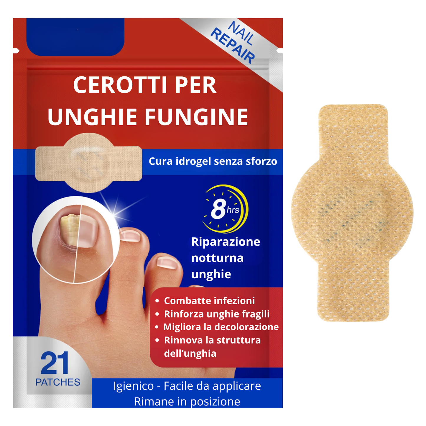 Cerotti per unghie fungine